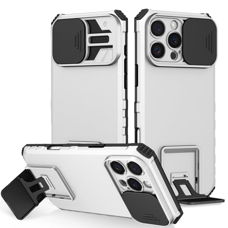 Stereoscopic Holder Sliding Camshield Phone Case, For iPhone 16 Pro Max, For iPhone 16 Pro, For iPhone 16 Plus