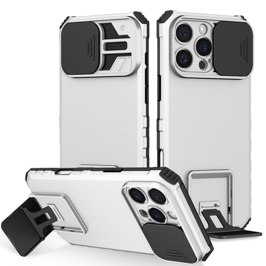 Stereoscopic Holder Sliding Camshield Phone Case, For iPhone 16 Pro Max, For iPhone 16 Pro, For iPhone 16 Plus