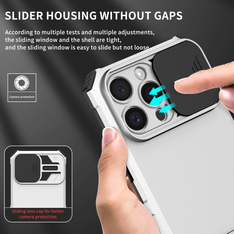 Stereoscopic Holder Sliding Camshield Phone Case, For iPhone 16 Pro Max, For iPhone 16 Pro, For iPhone 16 Plus