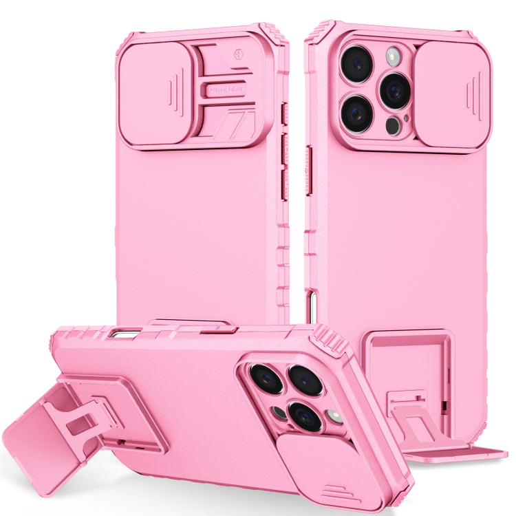 Stereoscopic Holder Sliding Camshield Phone Case, For iPhone 16 Pro Max, For iPhone 16 Pro, For iPhone 16 Plus