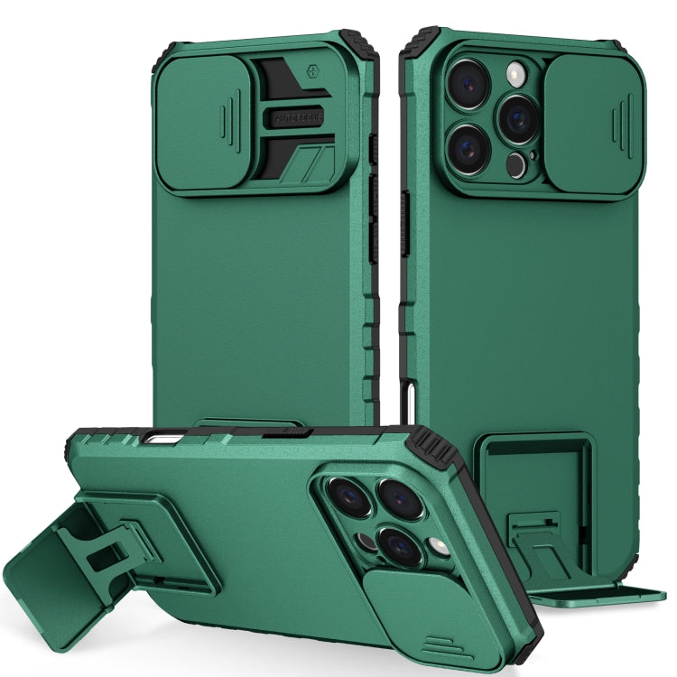 Stereoscopic Holder Sliding Camshield Phone Case, For iPhone 16 Pro Max, For iPhone 16 Pro, For iPhone 16 Plus
