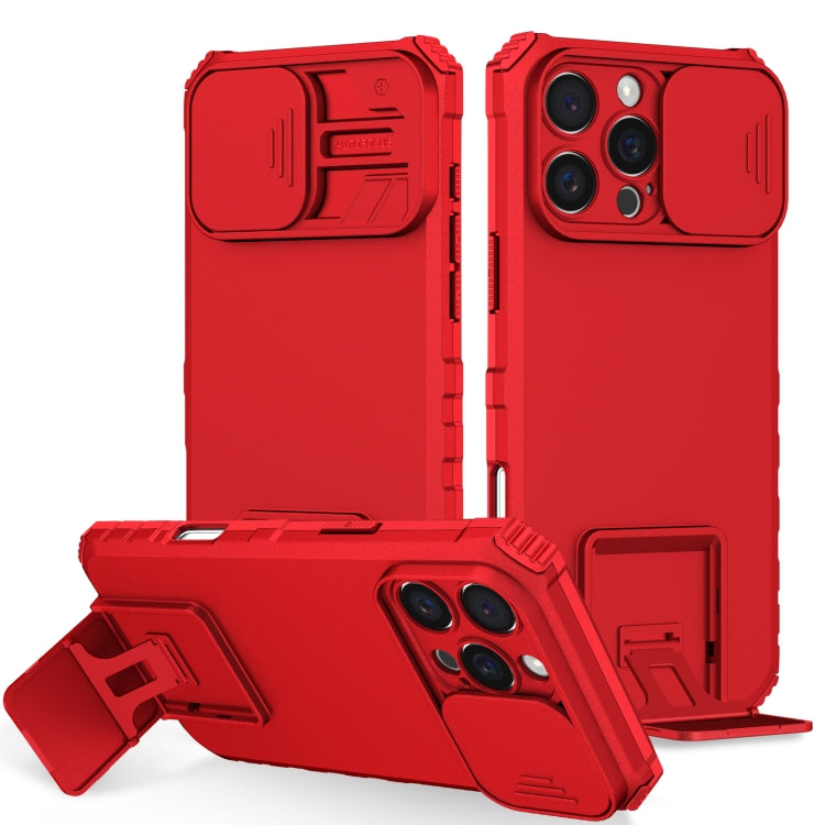 Stereoscopic Holder Sliding Camshield Phone Case, For iPhone 16 Pro Max, For iPhone 16 Pro, For iPhone 16 Plus