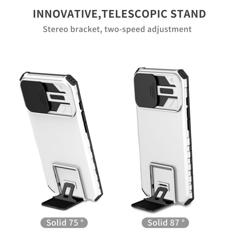 Stereoscopic Holder Sliding Camshield Phone Case, For iPhone 16, For iPhone 15 Pro Max, For iPhone 15 Pro