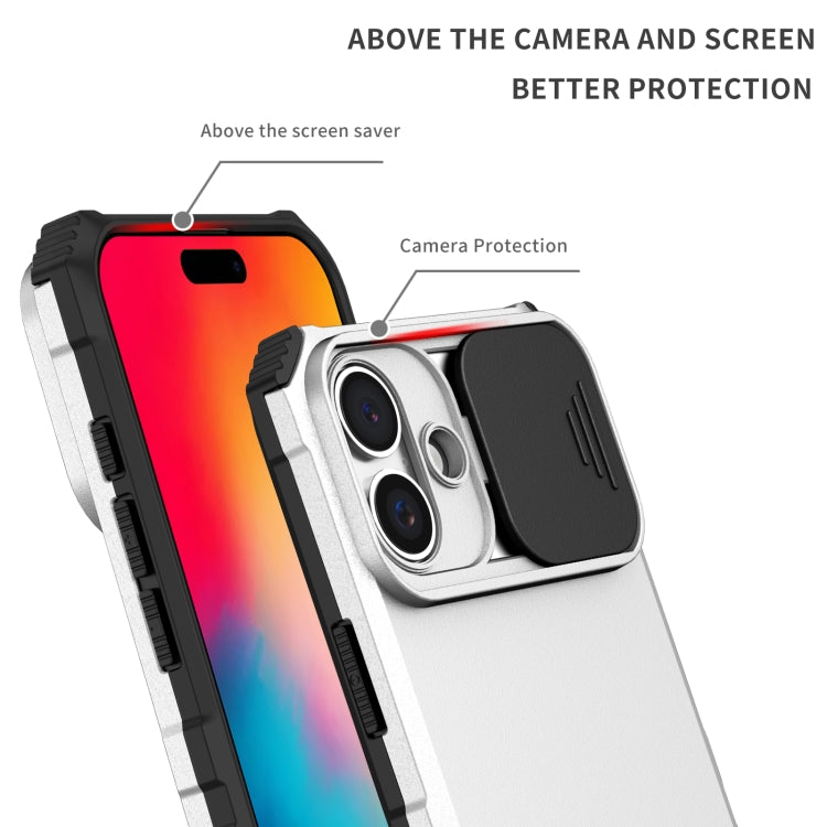 Stereoscopic Holder Sliding Camshield Phone Case, For iPhone 16, For iPhone 15 Pro Max, For iPhone 15 Pro