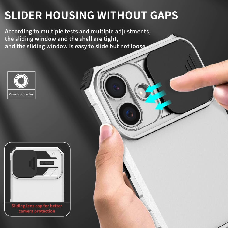 Stereoscopic Holder Sliding Camshield Phone Case, For iPhone 16, For iPhone 15 Pro Max, For iPhone 15 Pro