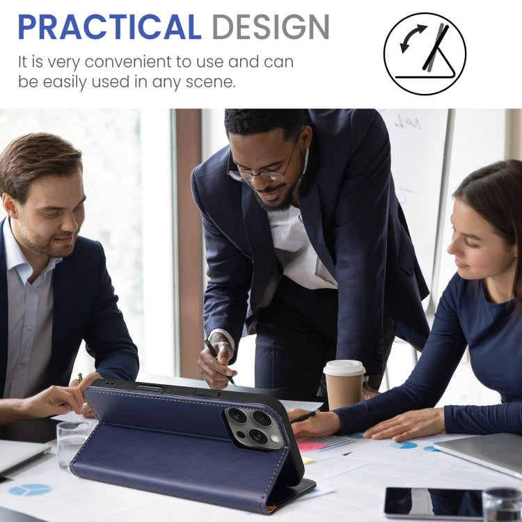 Fierre Shann PU Genuine Leather Texture Phone Case, For iPhone 16 Pro, For iPhone 16 Plus, For iPhone 16, For iPhone 15 Pro Max, For iPhone 15 Pro, For iPhone 15 Plus