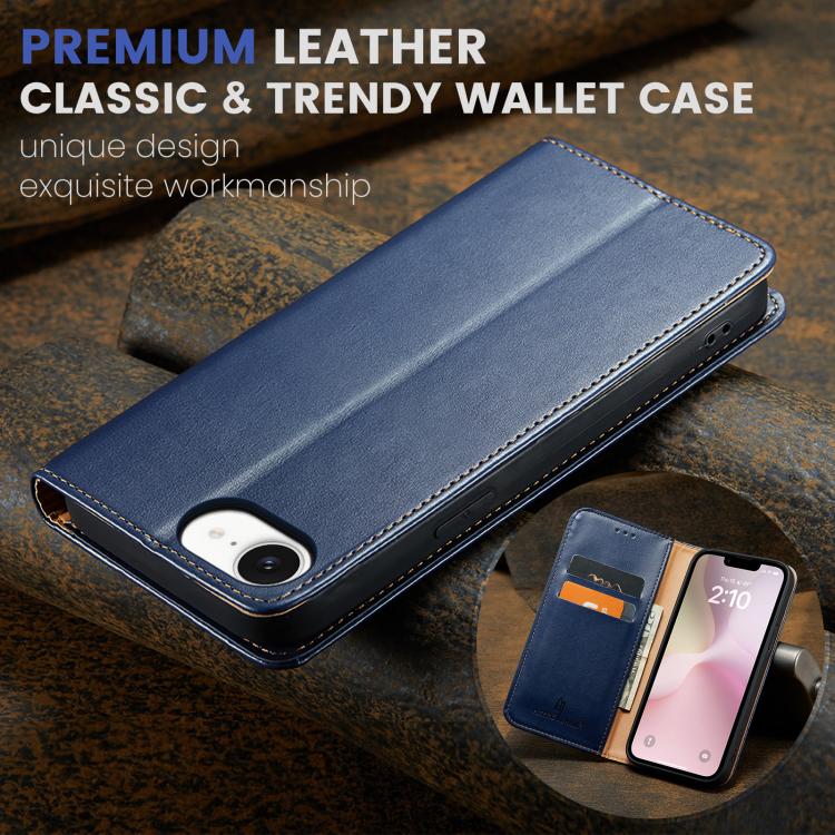 Fierre Shann PU Genuine Leather Texture Phone Case, For iPhone 17e / 16e, For iPhone 17 Pro Max, For iPhone 17 Pro, For iPhone 17, For iPhone Air, For iPhone 16 Pro Max