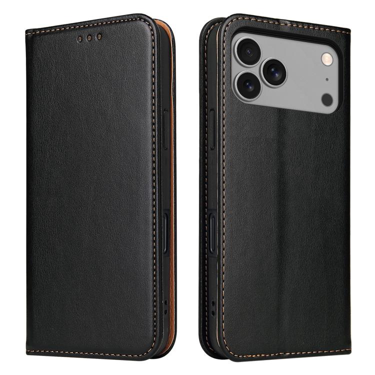 Fierre Shann PU Genuine Leather Texture Phone Case, For iPhone 18 Pro / 17 Pro, For iPhone 18 Pro Max / 17 Pro Max, For iPhone 17e / 16e, For iPhone 17, For iPhone Air, For iPhone 16 Pro Max