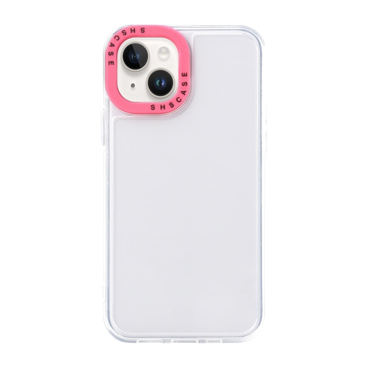 Color Contrast Lens Frame Transparent TPU Phone Case, For iPhone 15 Pro, For iPhone 14