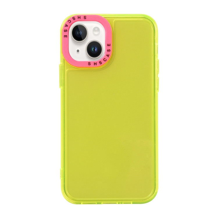 Color Contrast Lens Frame Transparent TPU Phone Case, For iPhone 15 Pro Max, For iPhone 14 Plus