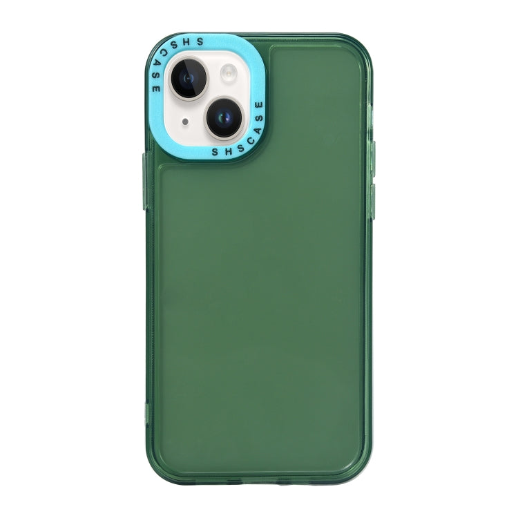 Color Contrast Lens Frame Transparent TPU Phone Case, For iPhone 15 Pro Max, For iPhone 14 Plus