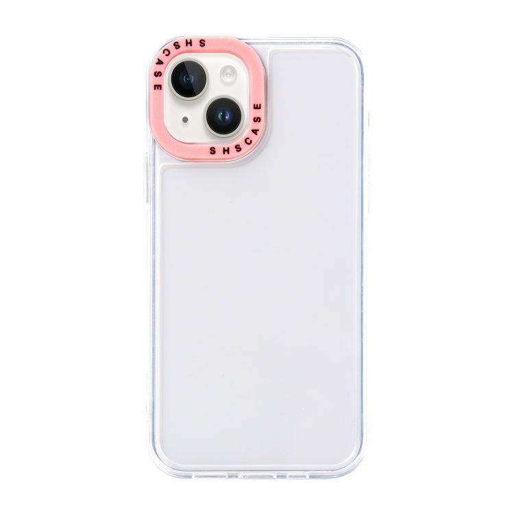 Color Contrast Lens Frame Transparent TPU Phone Case, For iPhone 15 Pro Max, For iPhone 14 Plus