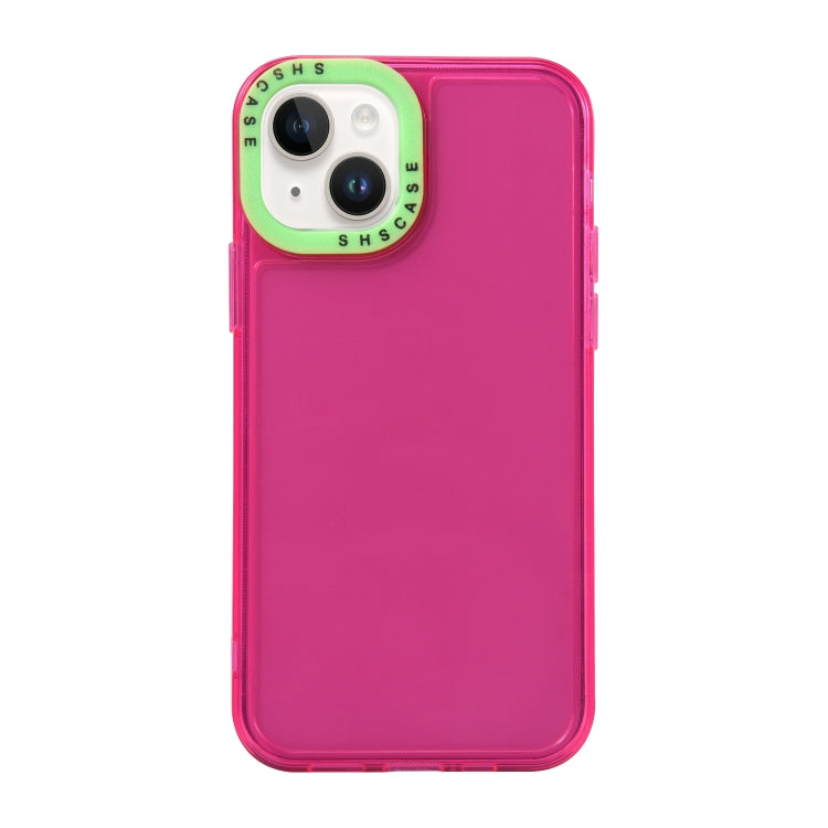 Color Contrast Lens Frame Transparent TPU Phone Case, For iPhone 15 Pro Max, For iPhone 14 Plus