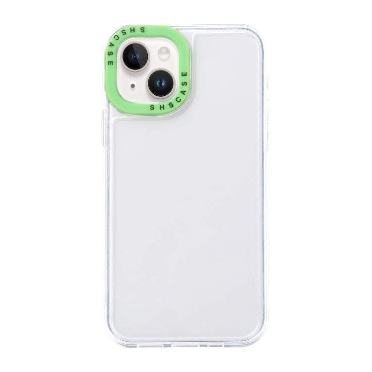 Color Contrast Lens Frame Transparent TPU Phone Case, For iPhone 15 Pro Max, For iPhone 14 Plus