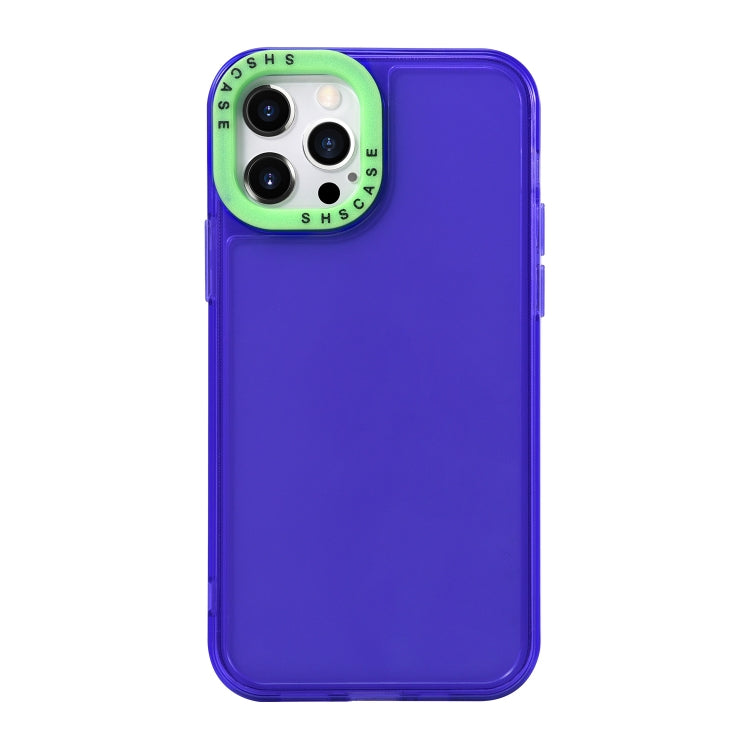 Color Contrast Lens Frame Transparent TPU Phone Case, For iPhone 15 Plus, For iPhone 14 Pro