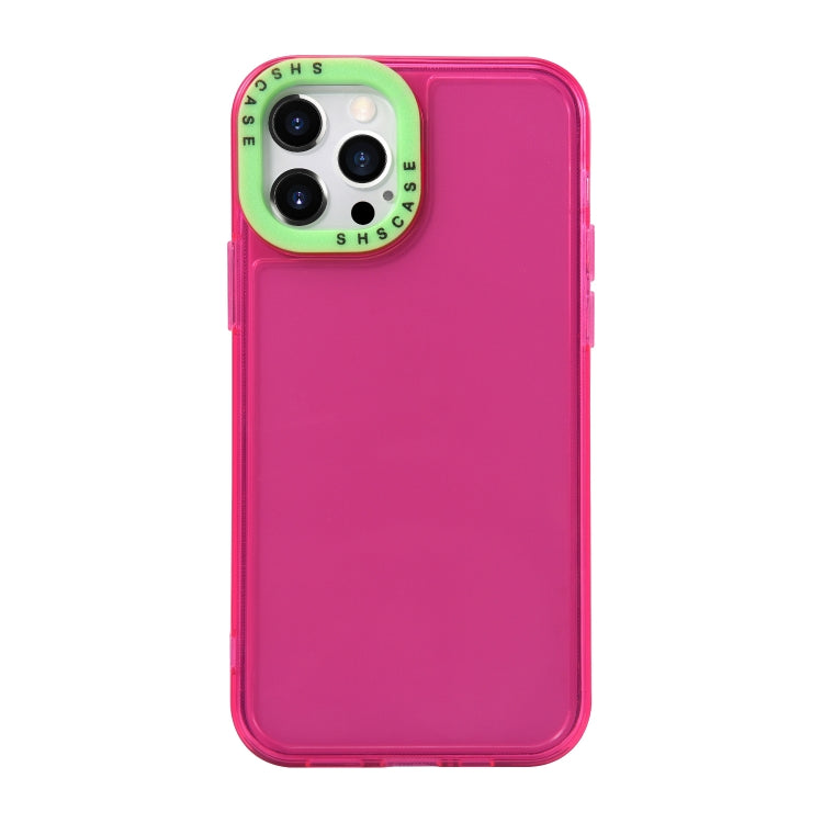 Color Contrast Lens Frame Transparent TPU Phone Case, For iPhone 15 Plus, For iPhone 14 Pro