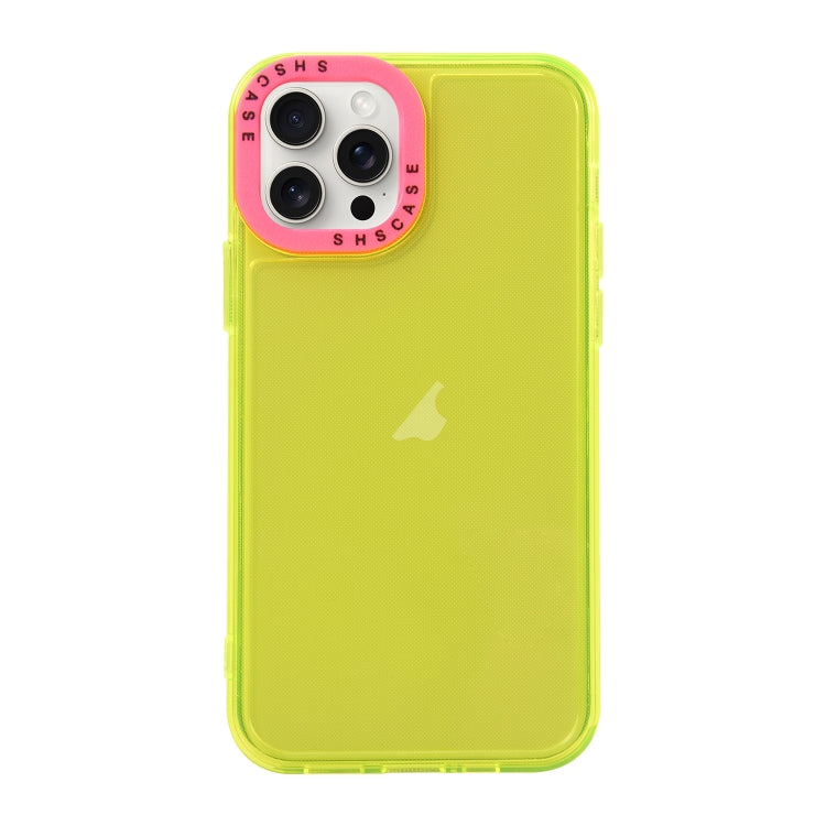 Color Contrast Lens Frame Transparent TPU Phone Case, For iPhone 15 Pro Max, For iPhone 14 Plus