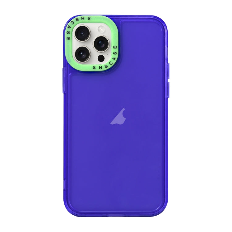 Color Contrast Lens Frame Transparent TPU Phone Case, For iPhone 15 Pro Max, For iPhone 14 Plus