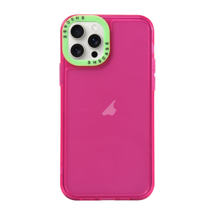 Color Contrast Lens Frame Transparent TPU Phone Case, For iPhone 15 Pro Max, For iPhone 14 Plus