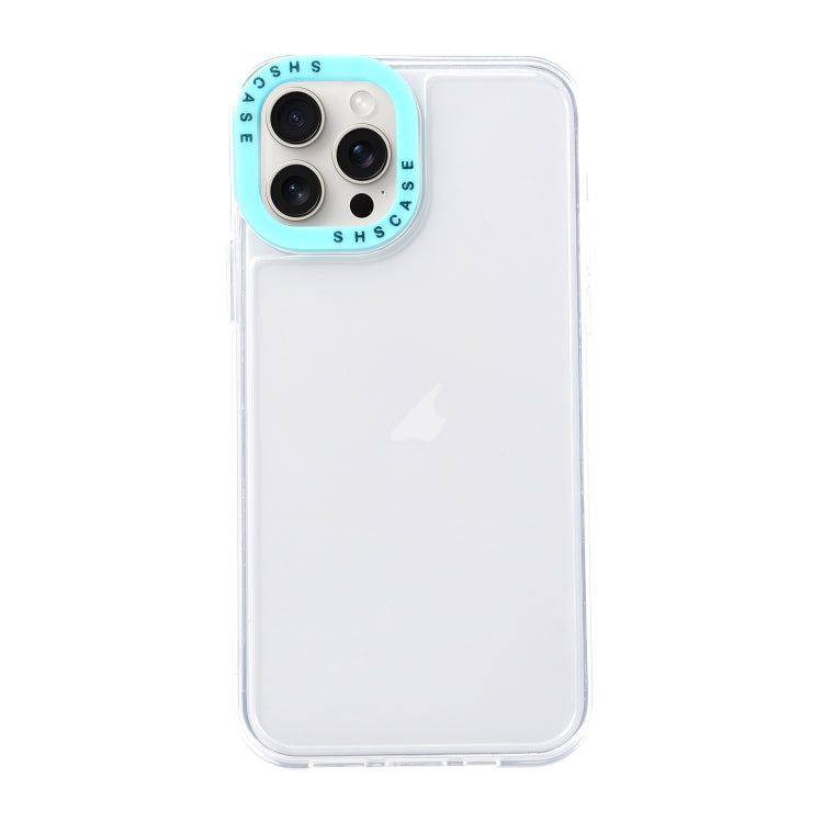 Color Contrast Lens Frame Transparent TPU Phone Case, For iPhone 15 Pro Max, For iPhone 14 Plus