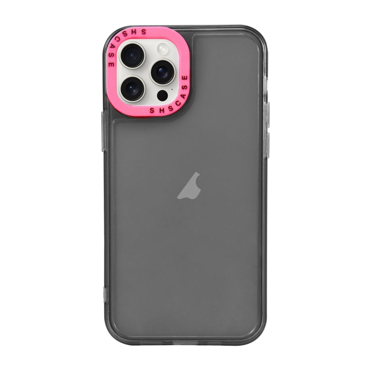 Color Contrast Lens Frame Transparent TPU Phone Case, For iPhone 15 Pro, For iPhone 14