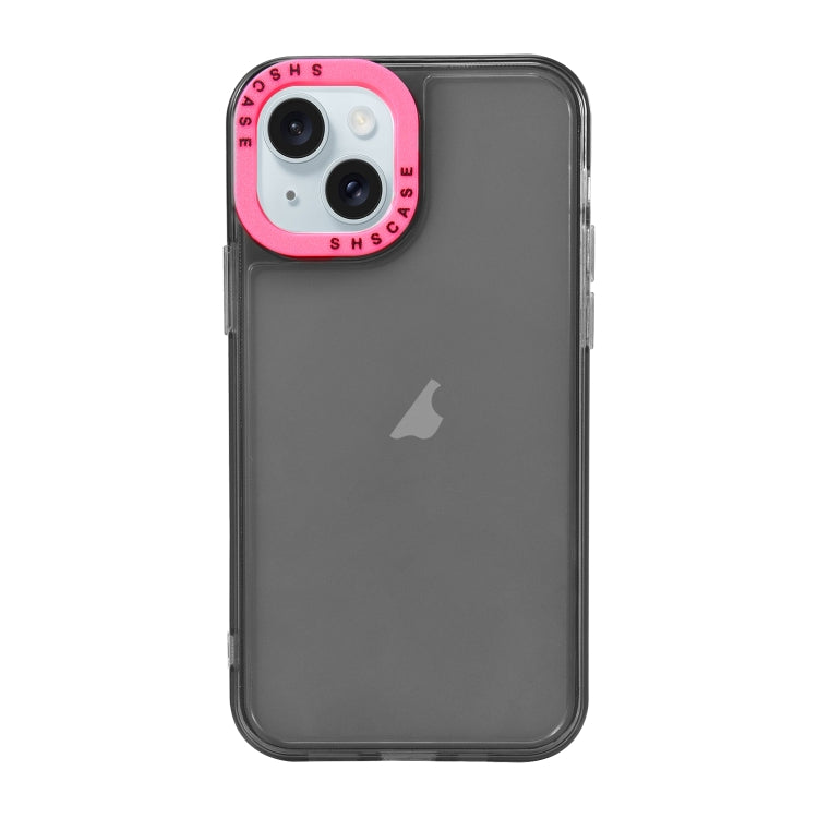 Color Contrast Lens Frame Transparent TPU Phone Case, For iPhone 15 Plus, For iPhone 14 Pro