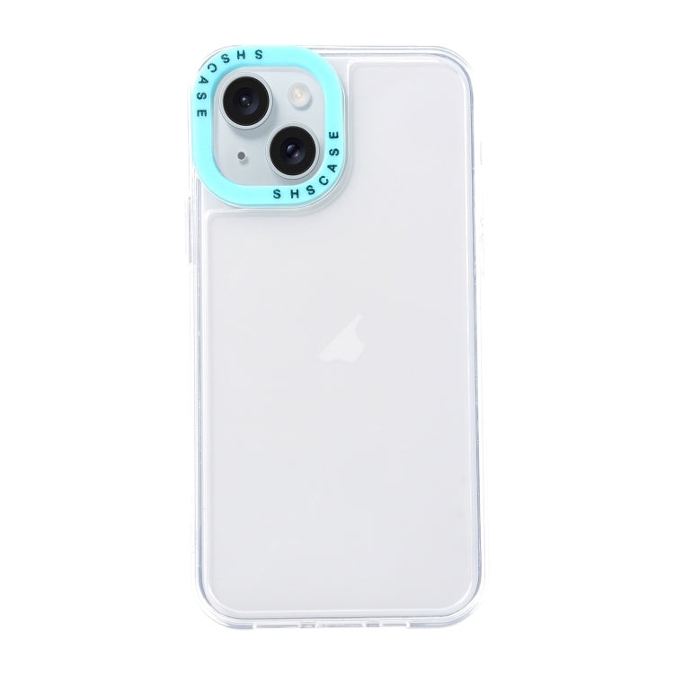 Color Contrast Lens Frame Transparent TPU Phone Case, For iPhone 15 Plus, For iPhone 14 Pro