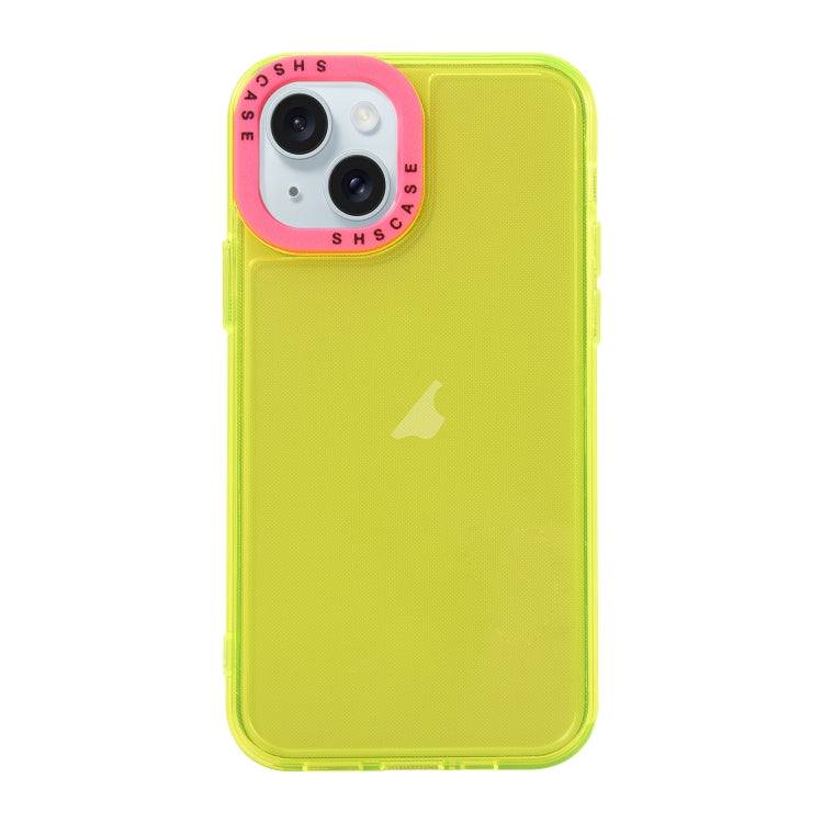 Color Contrast Lens Frame Transparent TPU Phone Case, For iPhone 15, For iPhone 14 Pro Max