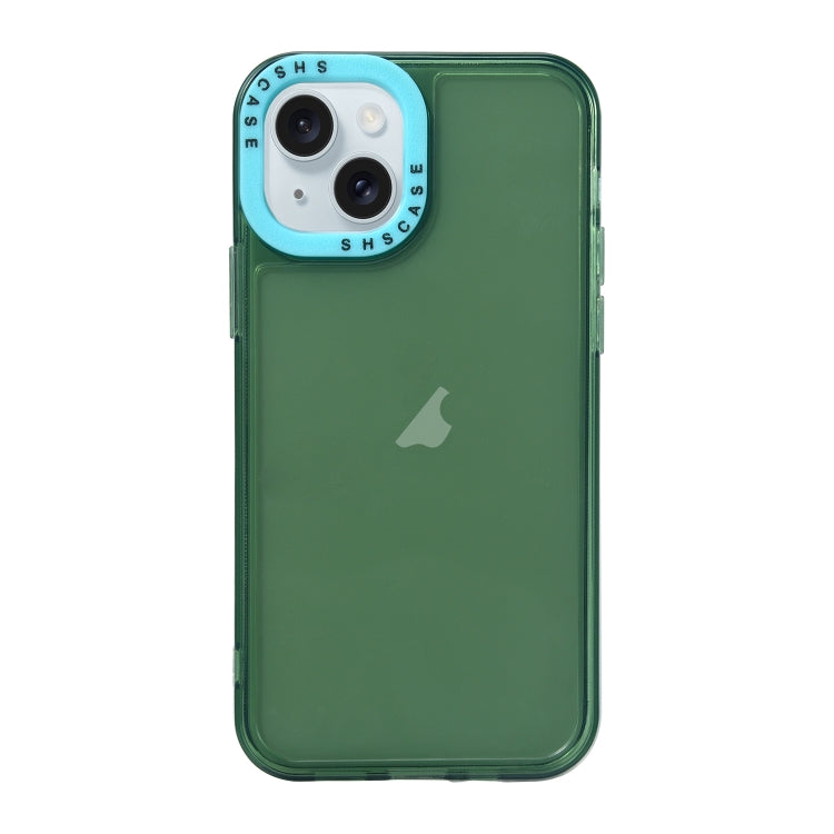 Color Contrast Lens Frame Transparent TPU Phone Case, For iPhone 15, For iPhone 14 Pro Max