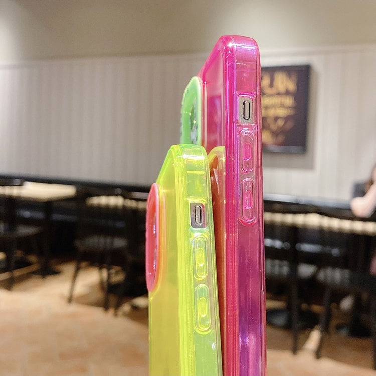 Color Contrast Lens Frame Transparent TPU Phone Case, For iPhone 15 Pro Max, For iPhone 14 Plus