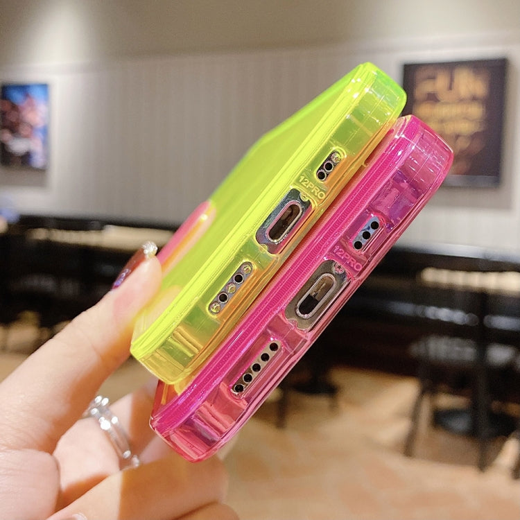 Color Contrast Lens Frame Transparent TPU Phone Case, For iPhone 15 Pro Max, For iPhone 14 Plus