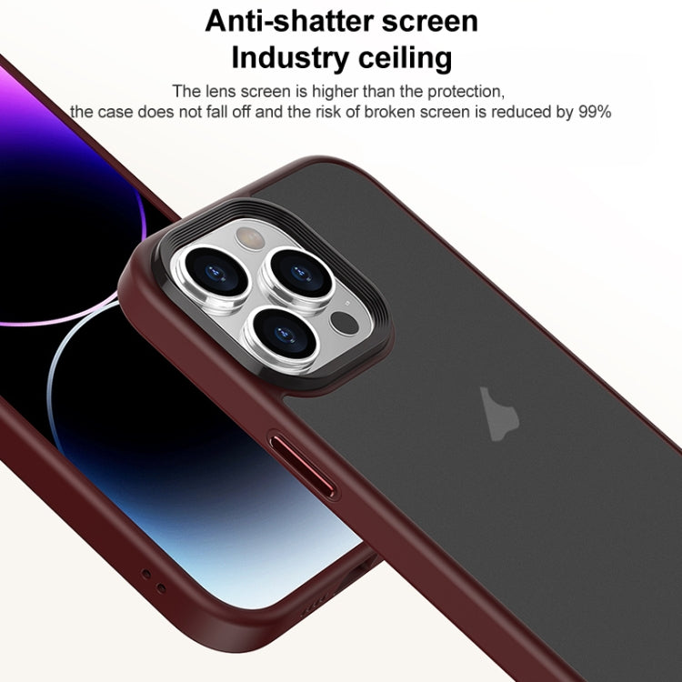 Brilliant Series Micro-frosted Anti-fingerprint PC Phone Case, For iPhone 15 Pro Max, For iPhone 15 Pro, For iPhone 15 Plus, For iPhone 15
