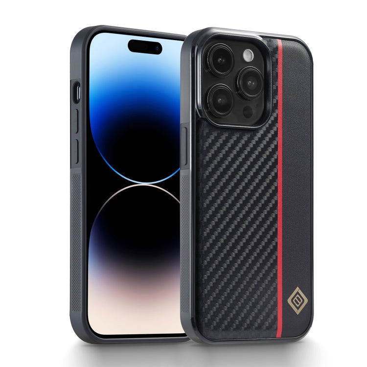 LC.IMEEKE 3 in 1 Carbon Fiber Texture Shockproof Phone Case, For iPhone 16 Pro Max, For iPhone 16 Pro, For iPhone 16 Plus, For iPhone 16, For iPhone 14 Plus, For iPhone 14, For iPhone 14 Pro, For iPhone 7 / 8 / SE 2020 2022, For iPhone 13 Pro...