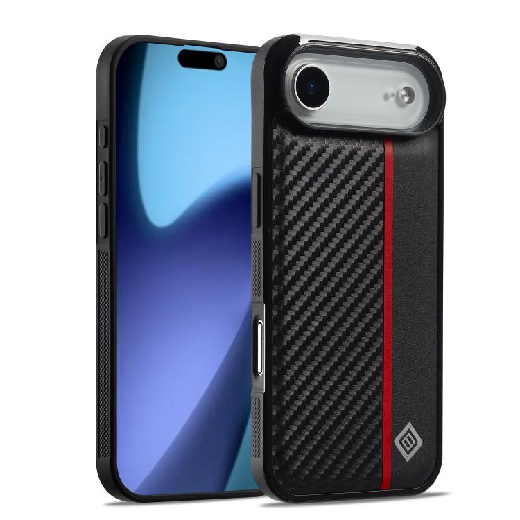 LC.IMEEKE 3 in 1 Carbon Fiber Texture Shockproof Phone Case, For iPhone 16 Pro Max, For iPhone 16 Pro, For iPhone 16 Plus, For iPhone 16, For iPhone 14 Plus, For iPhone 14, For iPhone 14 Pro, For iPhone 7 / 8 / SE 2020 2022, For iPhone 13 Pro...