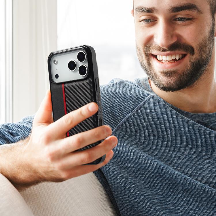 LC.IMEEKE 3 in 1 Carbon Fiber Texture Shockproof Phone Case, For iPhone 16 Pro Max, For iPhone 16 Pro, For iPhone 16 Plus, For iPhone 16, For iPhone 14 Plus, For iPhone 14, For iPhone 14 Pro, For iPhone 7 / 8 / SE 2020 2022, For iPhone 13 Pro...
