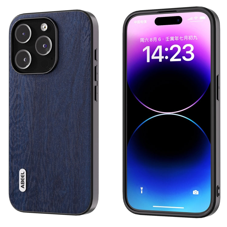 ABEEL Wood Texture PU Phone Case, For iPhone 15 Plus, For iPhone 15 Pro Max, For iPhone 15 Pro, For iPhone 15