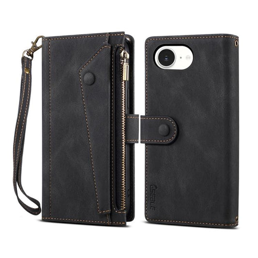 ESEBLE Retro Frosted RFID Flip Leather Phone Case, For iPhone 17e / 16e, For iPhone 16 Pro Max, For iPhone 16 Pro, For iPhone 16 Plus, For iPhone 16, For iPhone 15 Pro Max