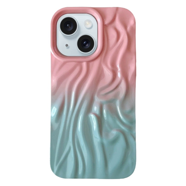 Wrinkle Gradient Oily Feel TPU Phone Case, For iPhone 16 Plus, For iPhone 16, For iPhone 15 Pro Max, For iPhone 15 Pro, For iPhone 15 Plus