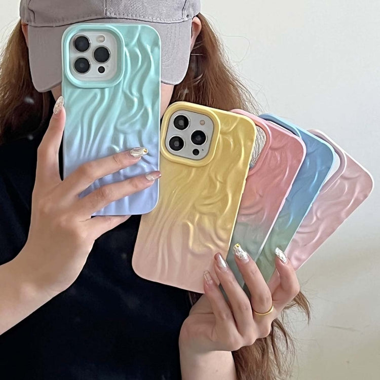 Wrinkle Gradient Oily Feel TPU Phone Case, For iPhone 13 Pro Max, For iPhone 13 Pro, For iPhone 13, For iPhone 12, For iPhone 12 Pro Max