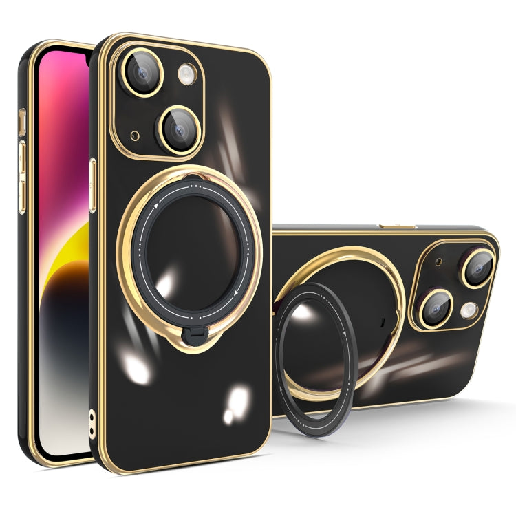 Multifunction Electroplating MagSafe Holder Phone Case, For iPhone 15 Pro Max, For iPhone 15 Pro, For iPhone 15 Plus, For iPhone 15