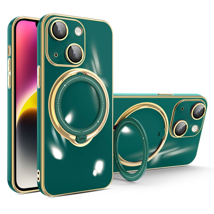 Multifunction Electroplating MagSafe Holder Phone Case, For iPhone 15 Pro Max, For iPhone 15 Pro, For iPhone 15 Plus, For iPhone 15