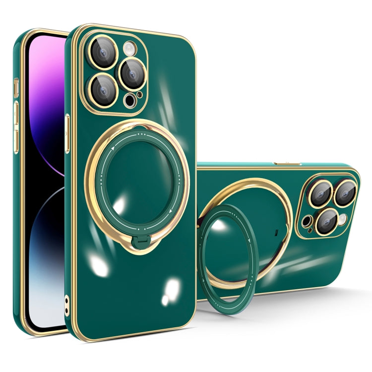 Multifunction Electroplating MagSafe Holder Phone Case, For iPhone 14 Plus, For iPhone 14, For iPhone 14 Pro, For iPhone 14 Pro Max