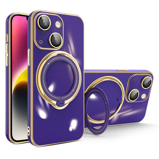Multifunction Electroplating MagSafe Holder Phone Case, For iPhone 14 Plus, For iPhone 14, For iPhone 14 Pro, For iPhone 14 Pro Max