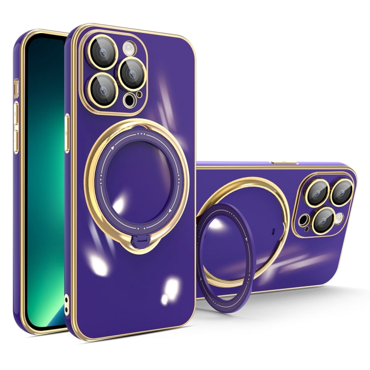 Multifunction Electroplating MagSafe Holder Phone Case, For iPhone SE 2022 / 2020 / 8 / 7, For iPhone 13 Pro Max, For iPhone 13 Pro, For iPhone 13