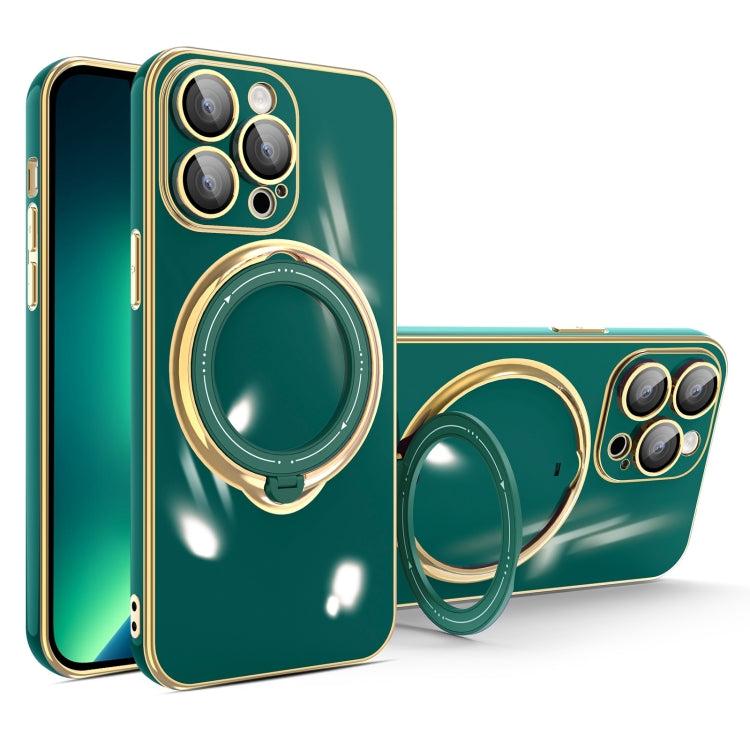 Multifunction Electroplating MagSafe Holder Phone Case, For iPhone SE 2022 / 2020 / 8 / 7, For iPhone 13 Pro Max, For iPhone 13 Pro, For iPhone 13