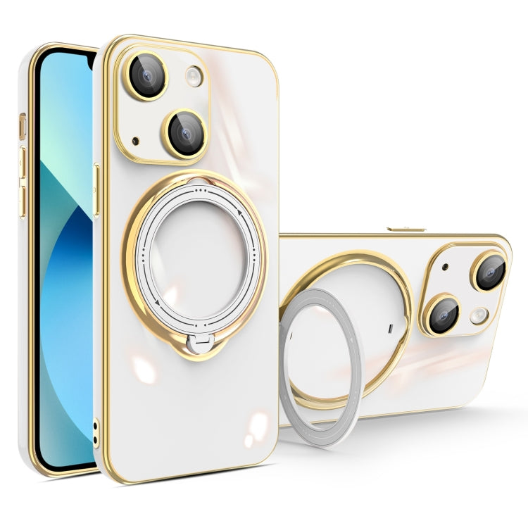 Multifunction Electroplating MagSafe Holder Phone Case, For iPhone SE 2022 / 2020 / 8 / 7, For iPhone 13 Pro Max, For iPhone 13 Pro, For iPhone 13