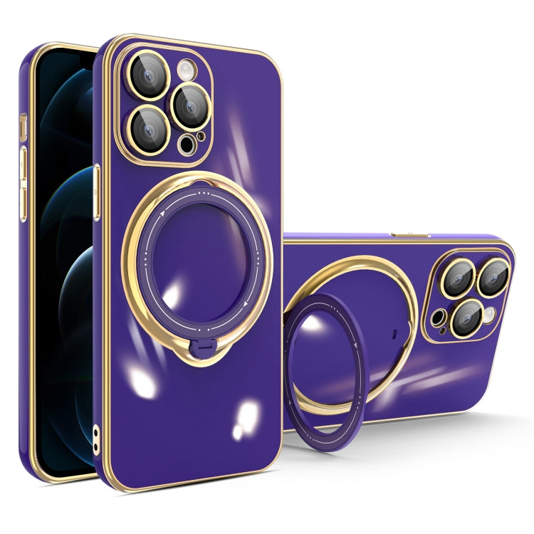 Multifunction Electroplating MagSafe Holder Phone Case, For iPhone 12, For iPhone 12 Pro Max, For iPhone 12 Pro, For iPhone 11 Pro Max