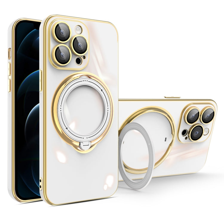 Multifunction Electroplating MagSafe Holder Phone Case, For iPhone 12, For iPhone 12 Pro Max, For iPhone 12 Pro, For iPhone 11 Pro Max