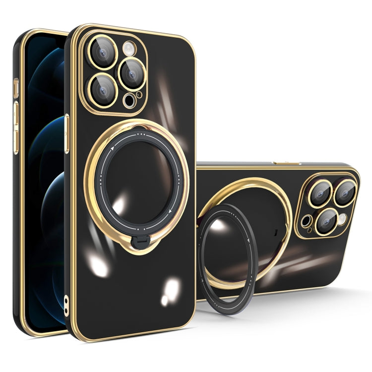 Multifunction Electroplating MagSafe Holder Phone Case, For iPhone 12, For iPhone 12 Pro Max, For iPhone 12 Pro, For iPhone 11 Pro Max
