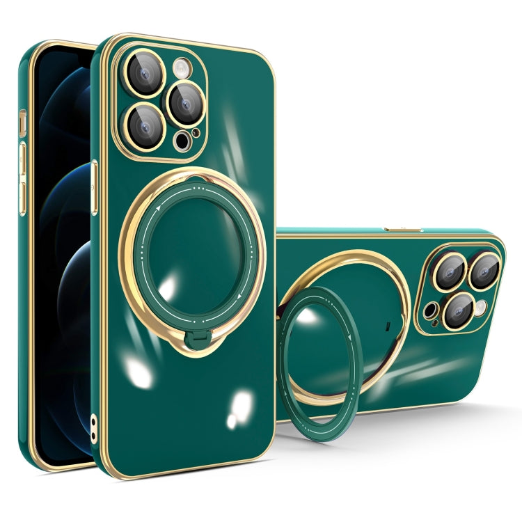 Multifunction Electroplating MagSafe Holder Phone Case, For iPhone 12, For iPhone 12 Pro Max, For iPhone 12 Pro, For iPhone 11 Pro Max